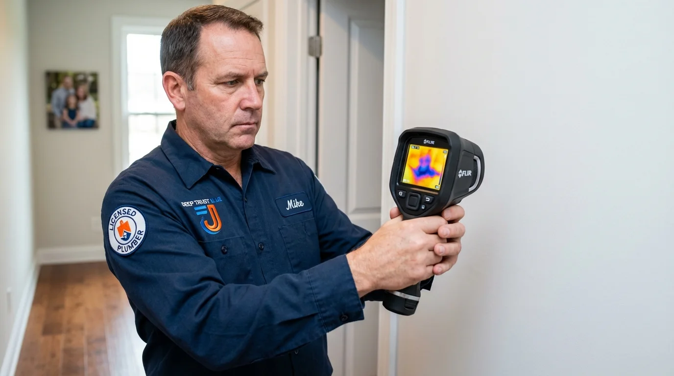 Thermal imaging leak detection by Johns Plumbing LLC in Fort Madison